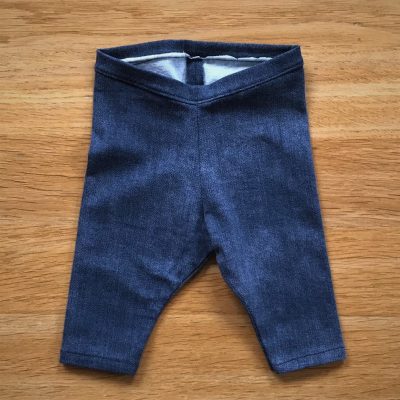 Prematuur legging donkerblauw jeans