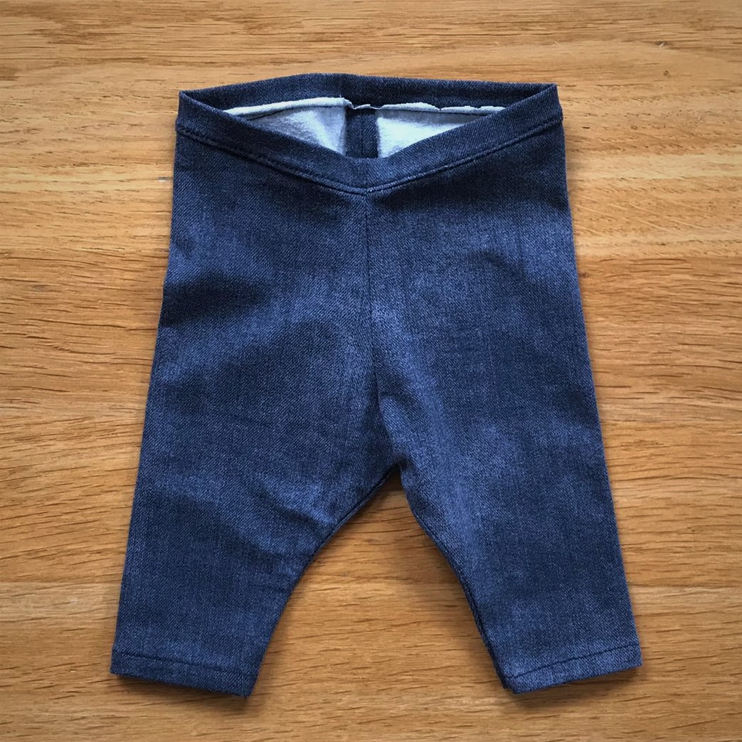 Prematuur legging donkerblauw jeans