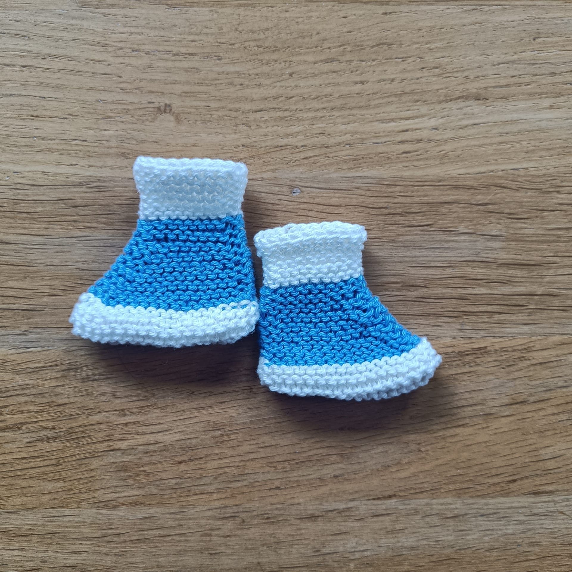Prematuur sokjes blauw wit
