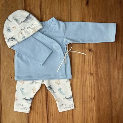 Prematuur kleding Siem Lichtblauw