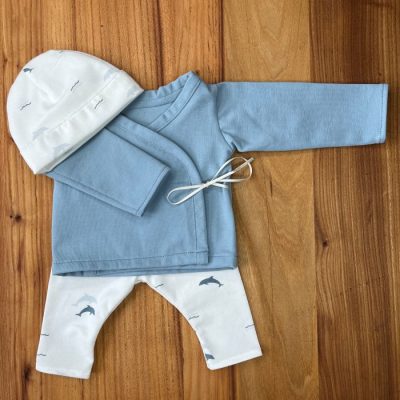 Prematuur kleding Dolfijn IJsblauw