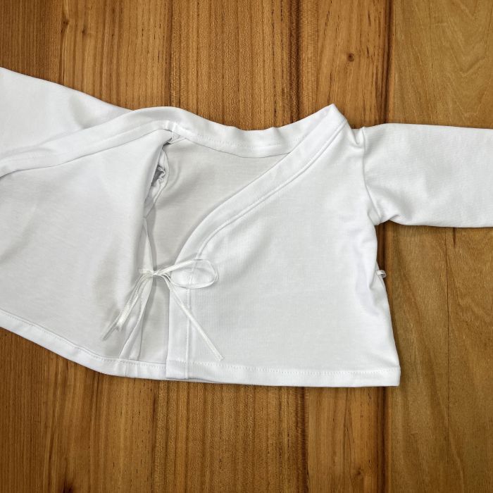 Prematuur overslagshirtje Wit binnenzijde